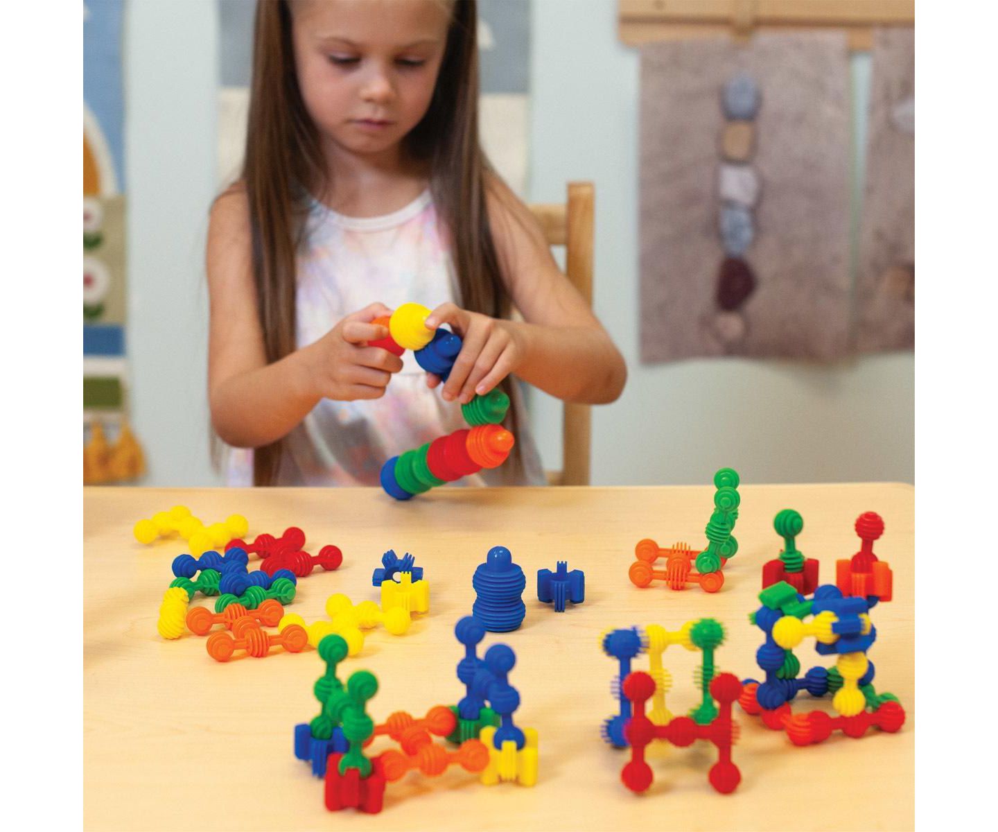 Детский конструктор Joyn Toys Connecting Balls 140-Piece Building Set, Ages 3+ — фото 2