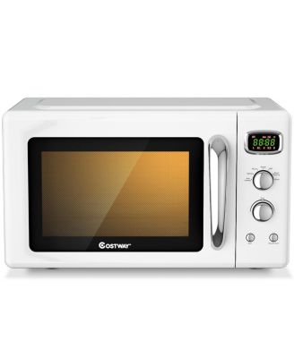0.9Cu.ft. Retro Countertop Compact Microwave Oven 900W