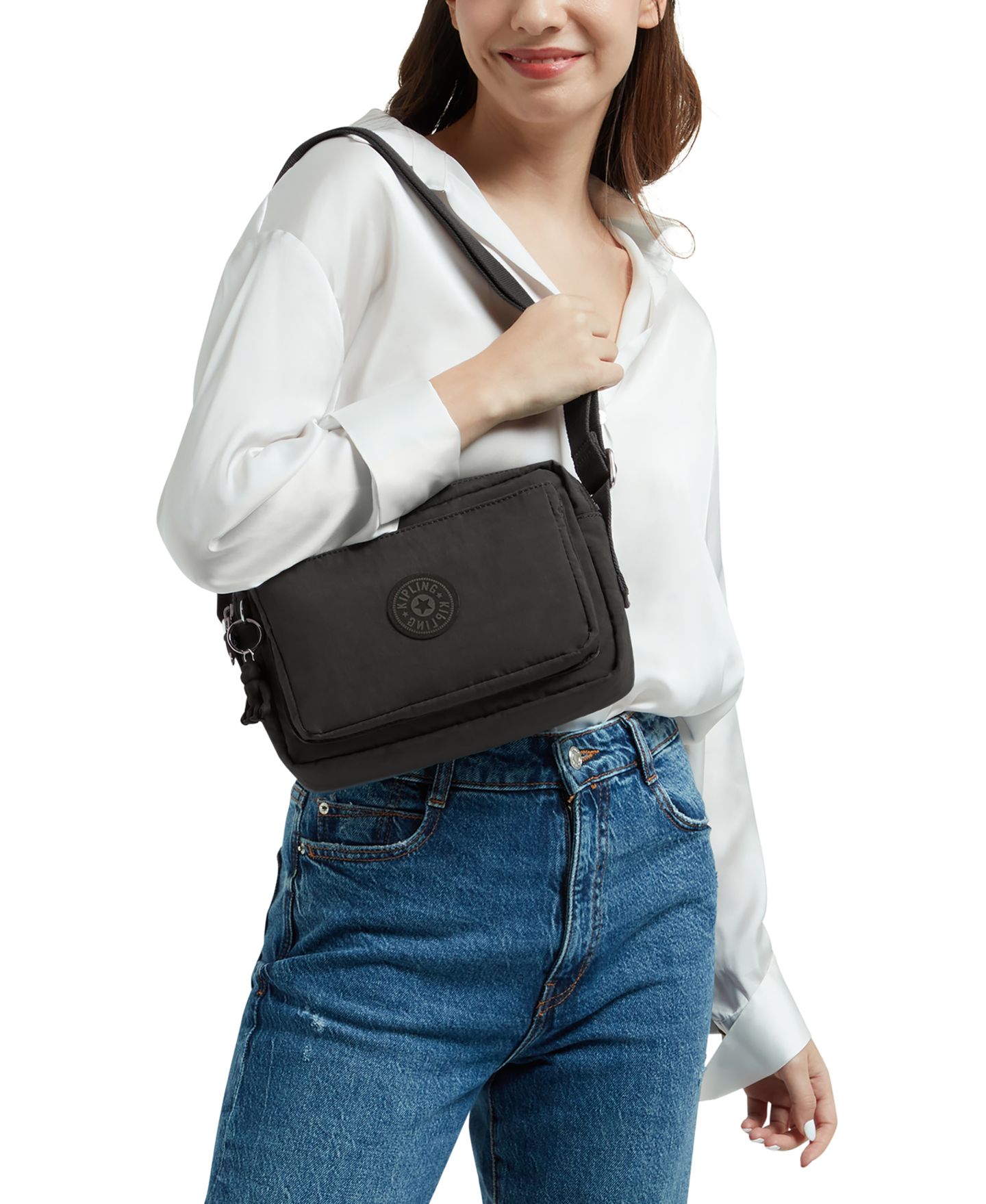 Женская сумка Kipling Abanu Medium Crossbody Handbag, цвет: Синий — фото 6
