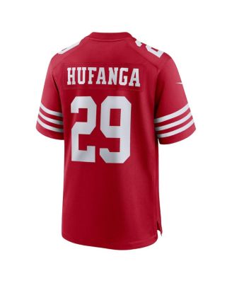 ユニフォーム San Fransisco 49ers NFL Jersey Hufanga Nike Men's Talanoa Hufanga Scarlet San Francisco 49ers Game