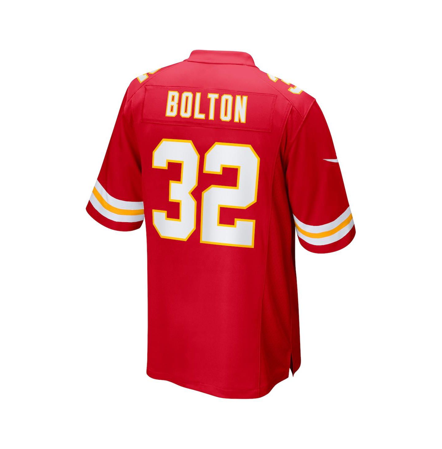 Мужской топ Nike Nick Bolton Red Kansas City Chiefs Game Jersey — фото 2