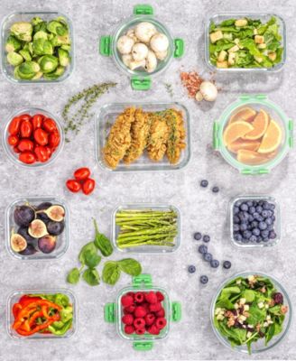 24-Pc. Glass Storage Containers with Lids