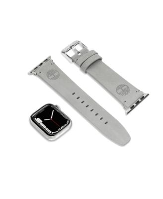 Unisex Ashby Gray Genuine Leather Universal Smart Watch Strap 22mm