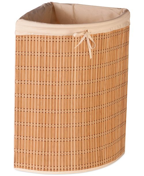 Honey Can Do Wicker Corner Laundry Hamper & Reviews Cleaning