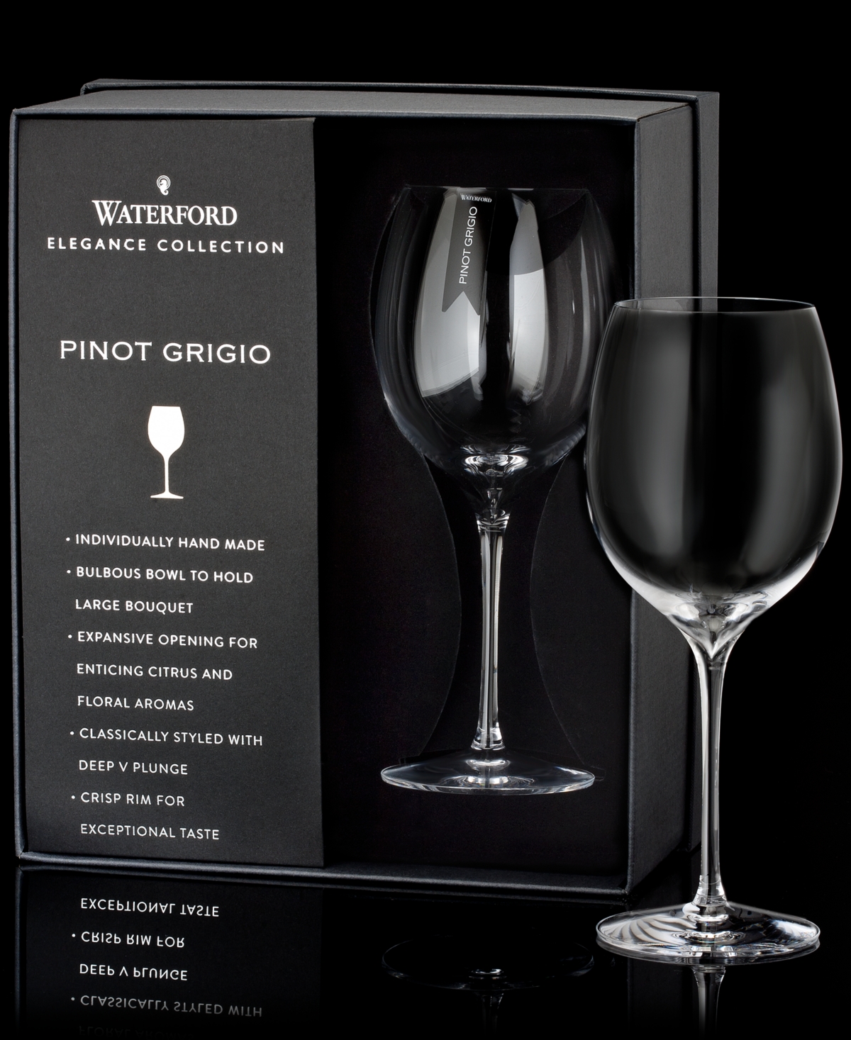 Shop Waterford , Elegance Pinot Gris/grigio 16.5 Oz, Set Of 2 In No Color