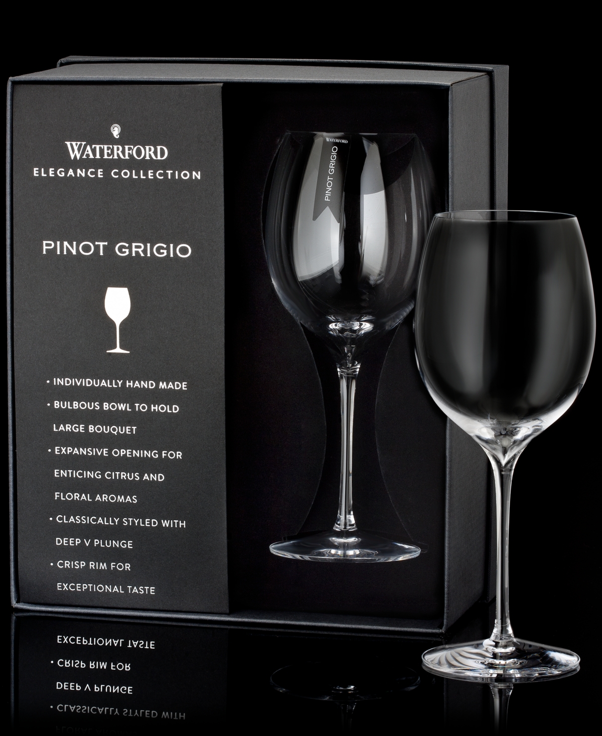 Waterford Elegance Set Of 2 Fine Crystal Pinot Noir Glasses In No Color