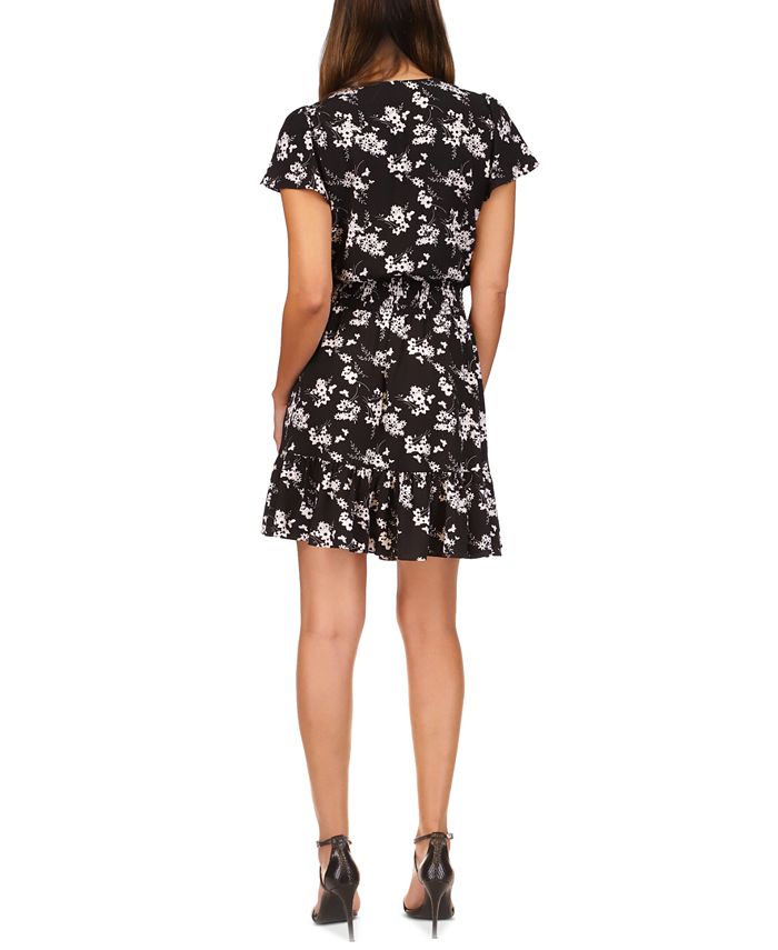 Michael Kors Women's Printed Faux-Wrap Dress, Regular & Petite - Macy's