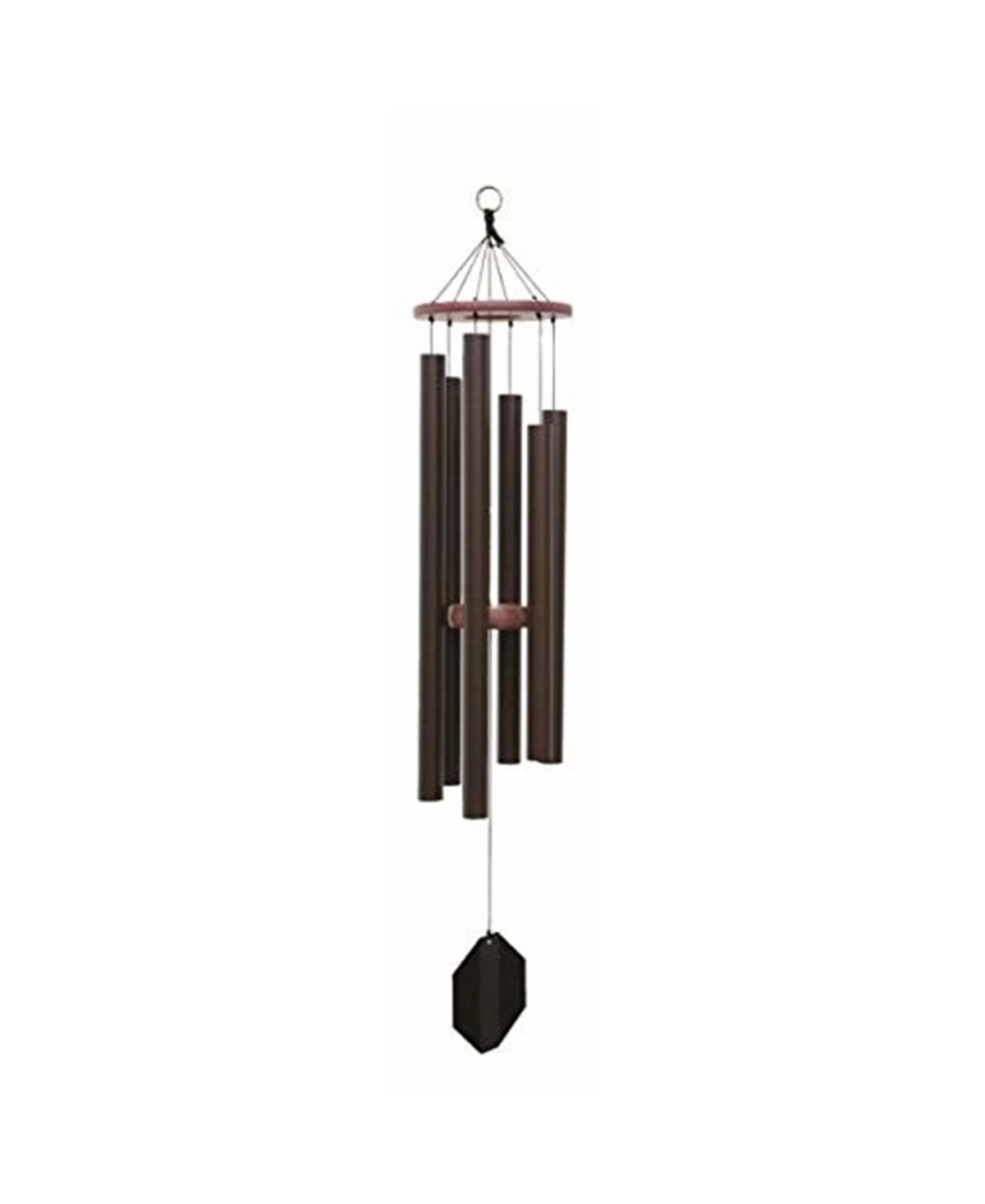 Lambright Country Amish Crafted Wind Chime, King David's Harp - Brown