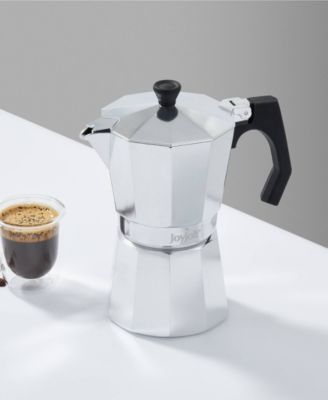 Italian Moka Pot 6 Cup Capacity Stovetop Aluminium Espresso Maker