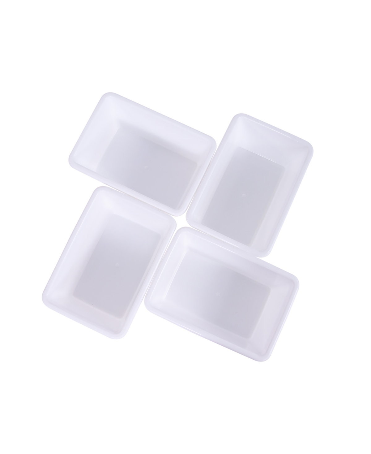 Uniplay Toy Organizer Bins, Pack Of 4 In White