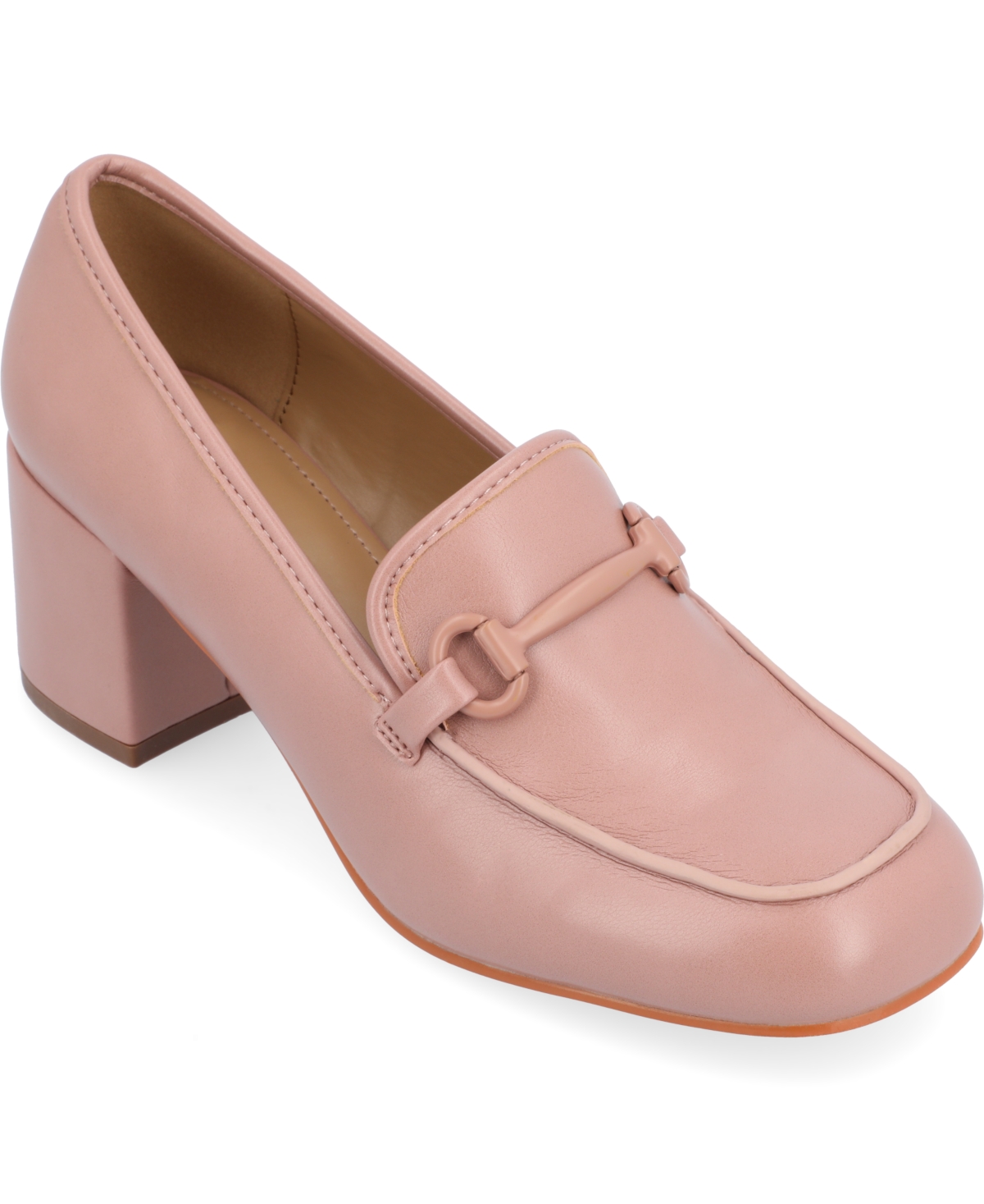 Journee Collection Nysaa Horsebit Loafer In Blush