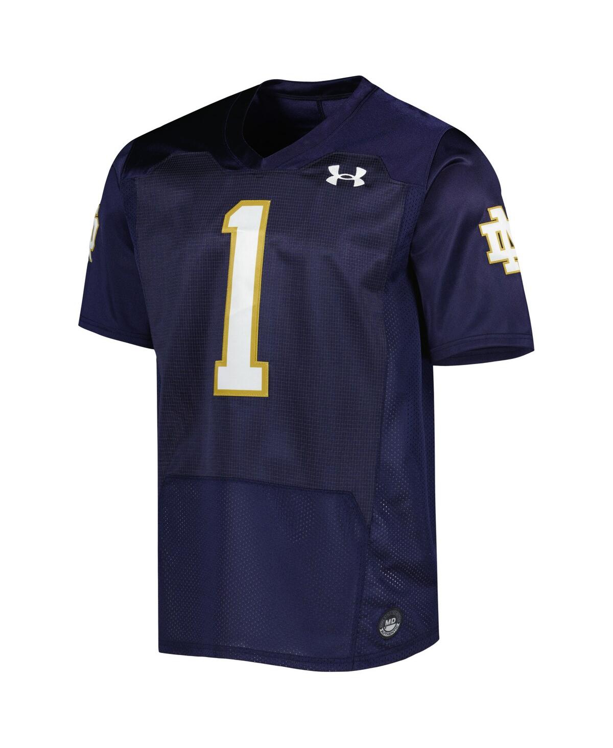 Men's Under Armour #1Notre Dame Fighting Irish Premier Limited Jersey - Navy