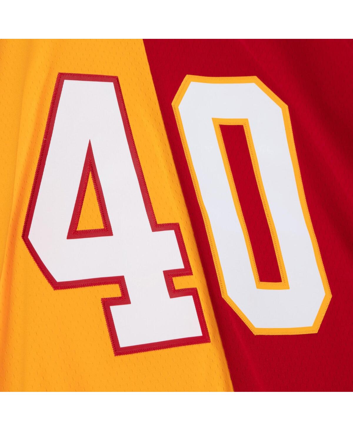 Men's Mitchell & Ness Mike Alstott Red Tampa Bay Buccaneers 1996 Split Legacy Replica Jersey - Red