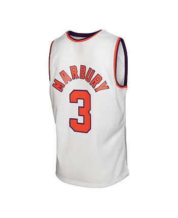 Mitchell & Ness Men's Stephon Marbury White Phoenix Suns 2002-03 Hardwood Classics Swingman 