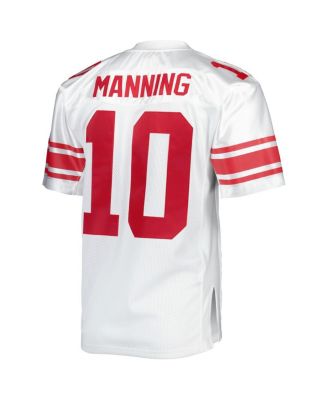 Men's Mitchell & Ness Eli Manning White New York Giants Super Bowl