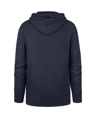 Men's Navy New England Patriots Box Out Headline Pullover Hoodie