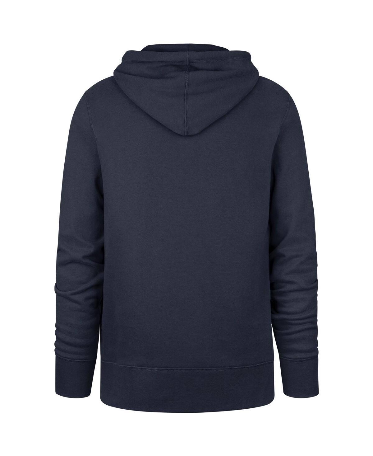 Shop 47 Brand Men's ' Navy New England Patriots Box Out Headline Pullover Hoodie