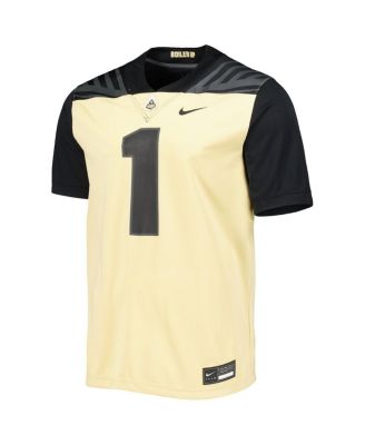 Men's #1 Gold Purdue Boilermakers Untouchable Football Jersey