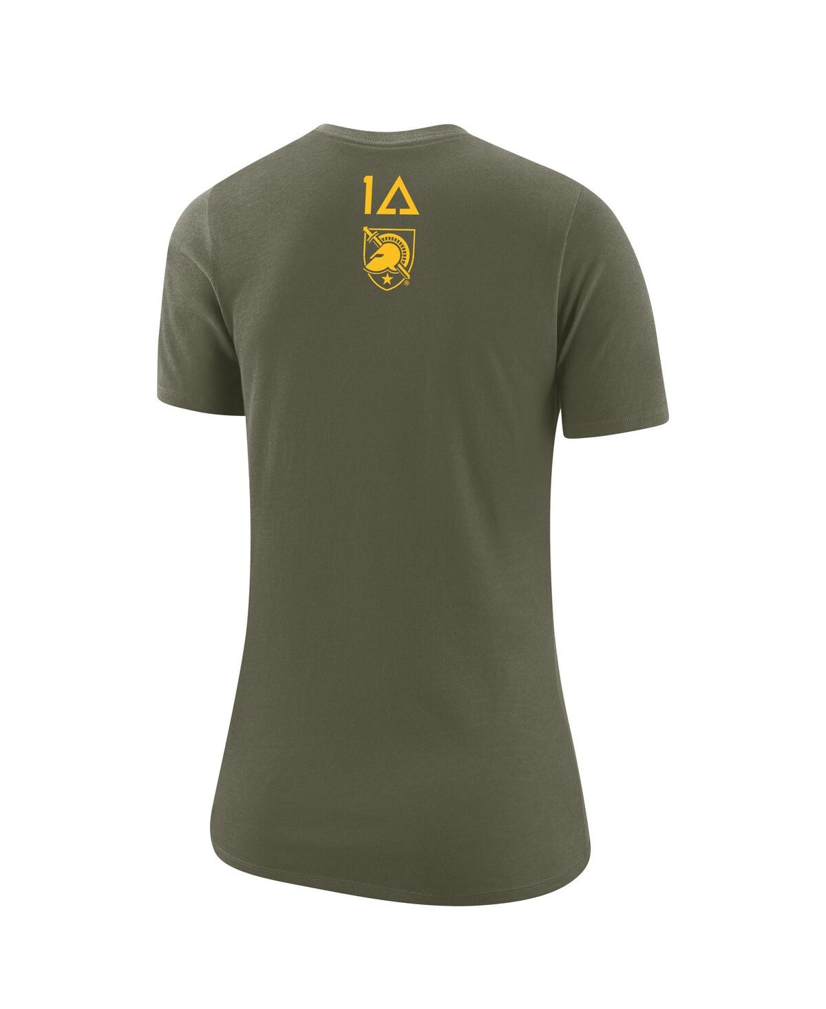 NIKE WOMEN'S NIKE OLIVE ARMY BLACK KNIGHTS 1ST ARMORED DIVISION OLD IRONSIDES OPERATION TORCH T-SHIRT 