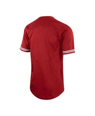 Men's Red Stanford Cardinal Two-Button Replica Baseball Jersey