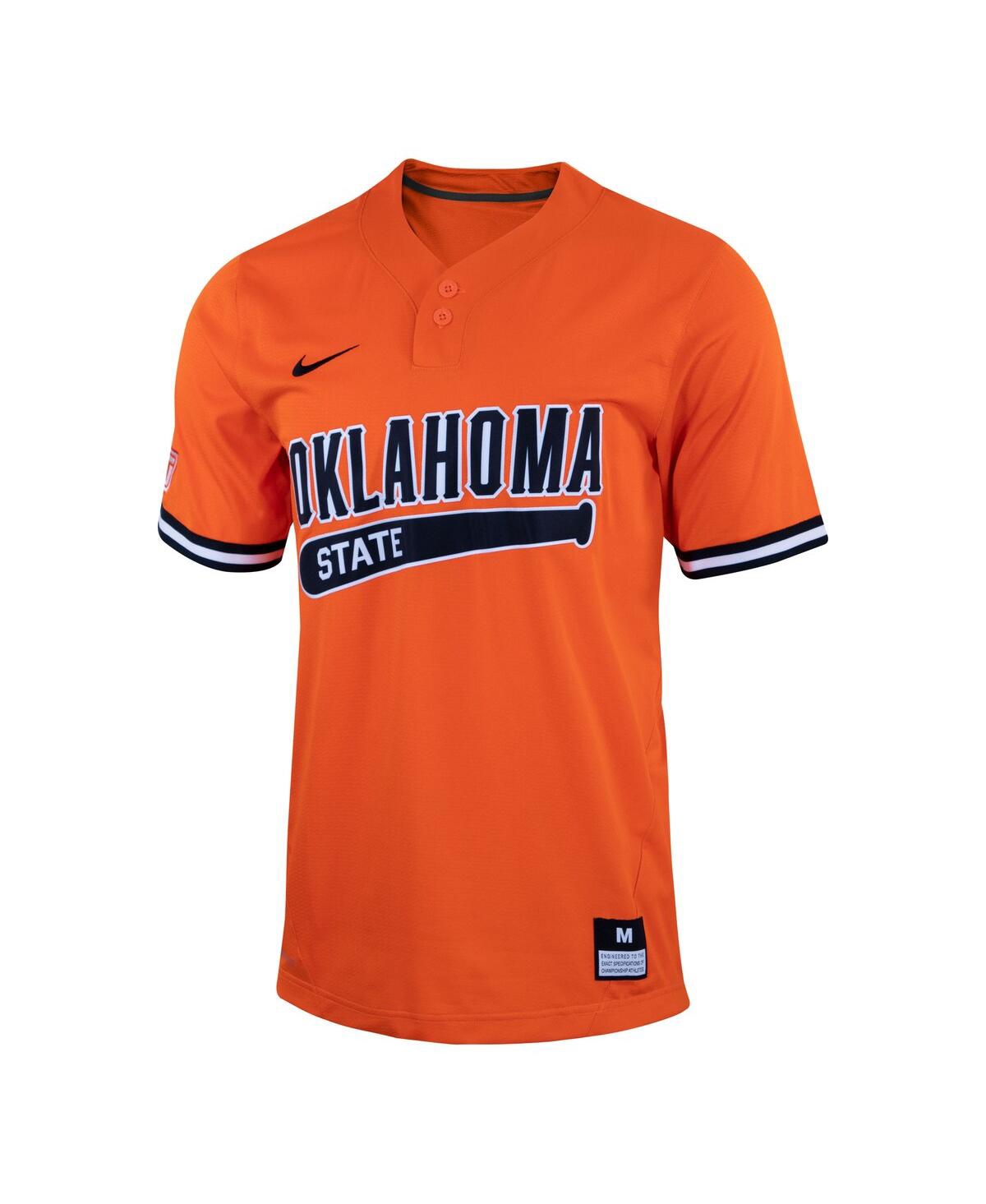 Men's NikeOklahoma State Cowboys Two-Button Replica Baseball Jersey - Orange