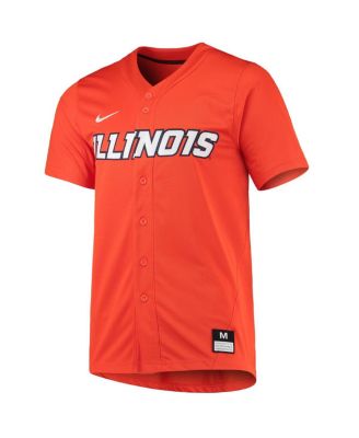 Men's Orange Illinois Fighting Illini Replica Baseball Jersey