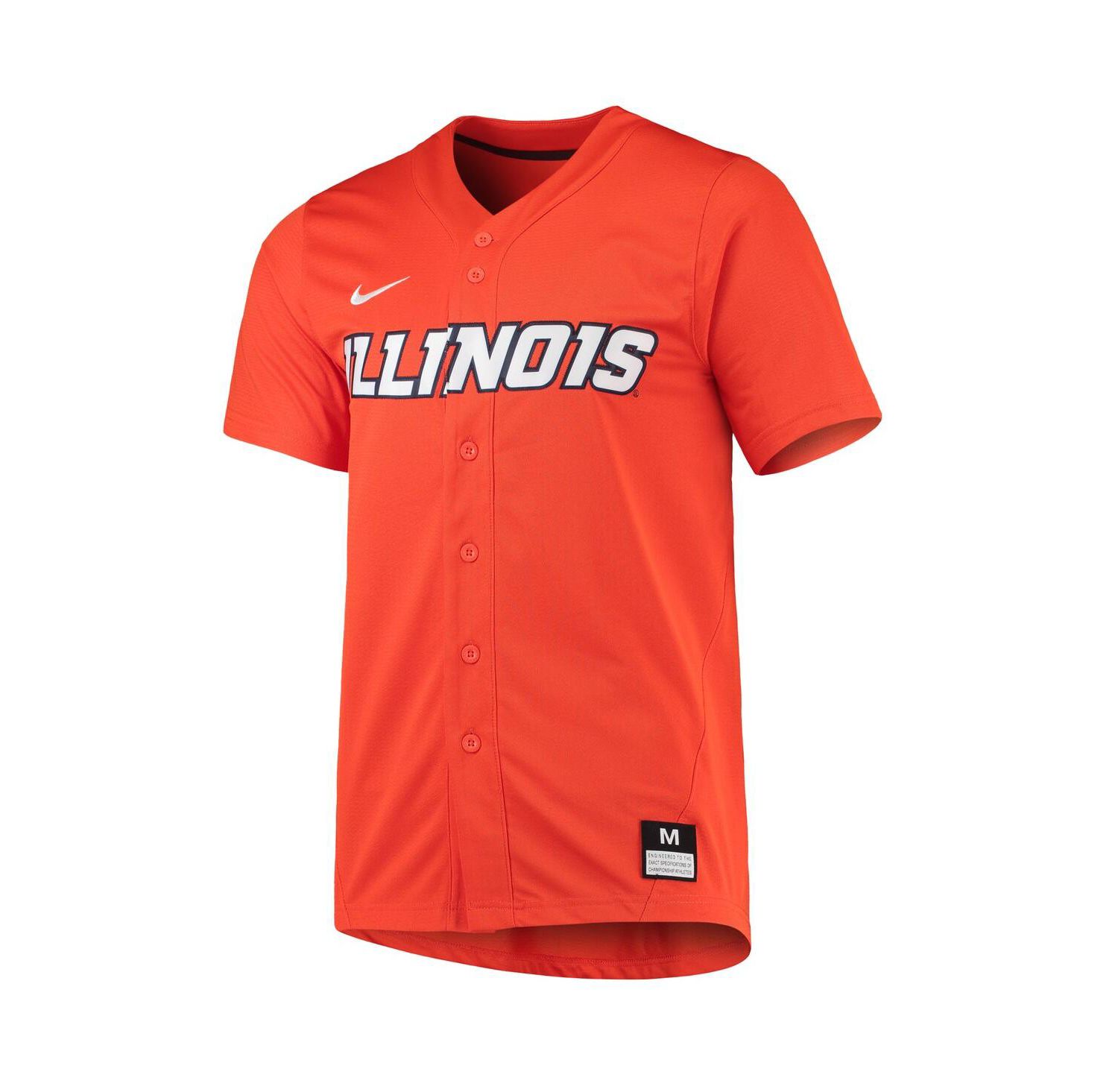 Men's Orange Illinois Fighting Illini Replica Baseball Jersey
