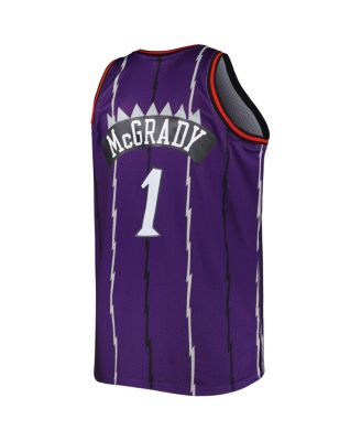 Men's Tracy McGrady Purple Toronto Raptors Big and Tall Hardwood Classics 1998-99 Swingman Jersey