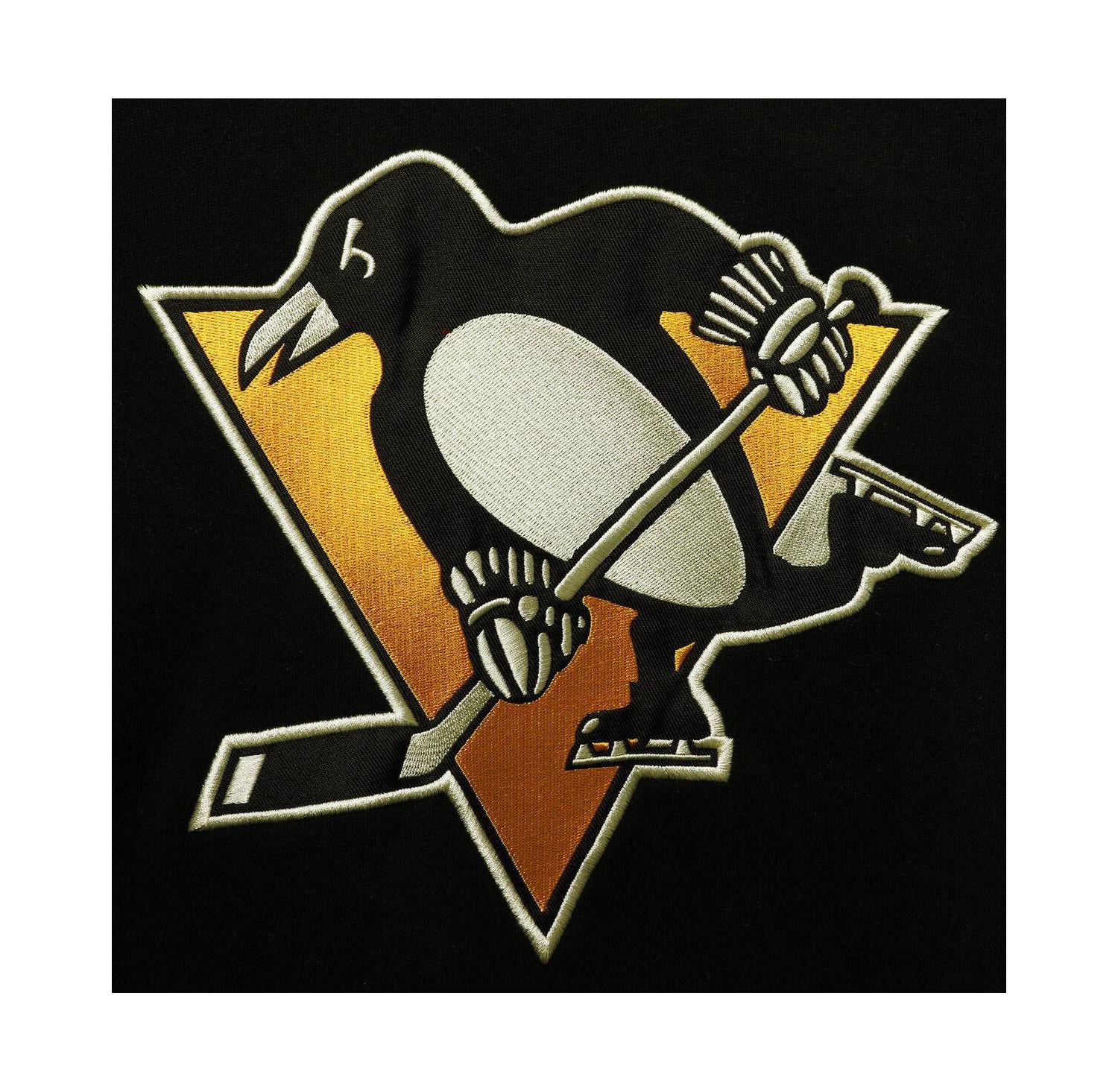 Men's Mario Lemieux Black Pittsburgh Penguins Retired Player Name and Number Lacer Pullover Hoodie