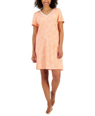 Charter Club Women's Cotton Lace-Trim Essentials Sleepshirt, Created for  Macy's - Macy's