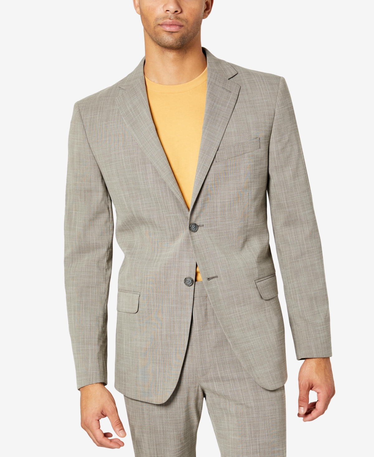 Dkny Men's Modern-fit Window Stretch Suit Jacket In Tan