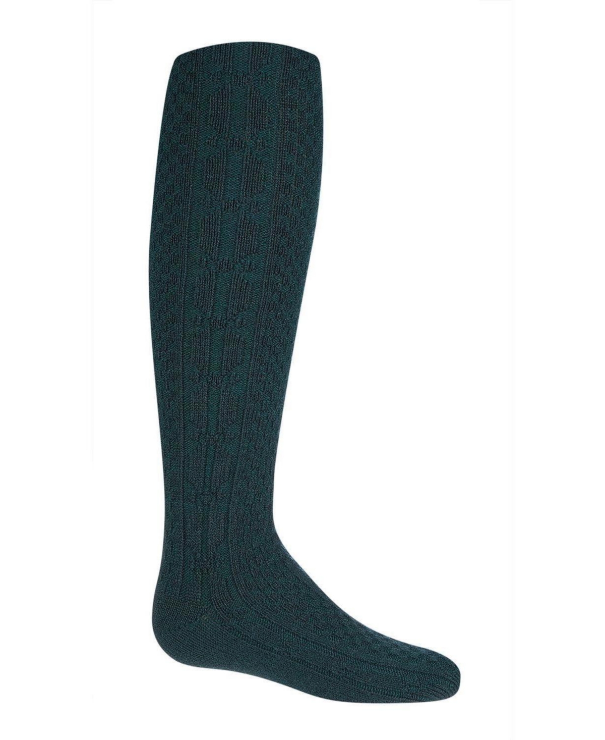 MeMoi Girls Chunky Cable Knit Cotton Blend Knee High Socks