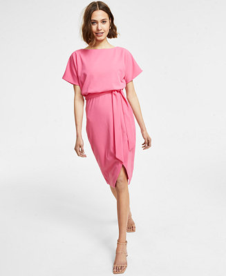 kensie Blouson Wrap Dress & Reviews - Dresses - Women - Macy's