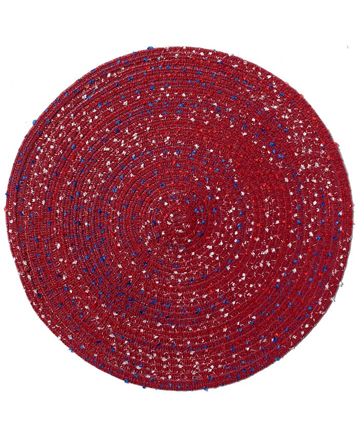 Benson Mills Americana Bouclé Round Placemat, Set of 4 Macy's