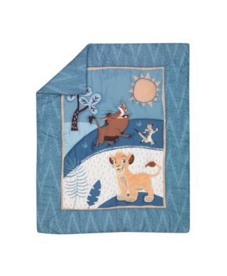 Disney Baby Lion King Adventure Blue 3-Piece Crib Bedding Set by