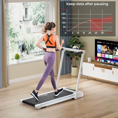 2.25HP 3-in-1 Folding Treadmill W/Table Speaker Remote Control