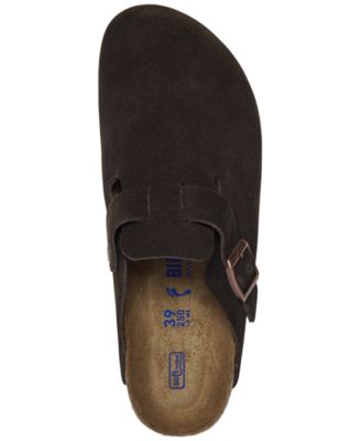 Women's Boston Soft Footbed Suede Leather Clogs from Finish Line