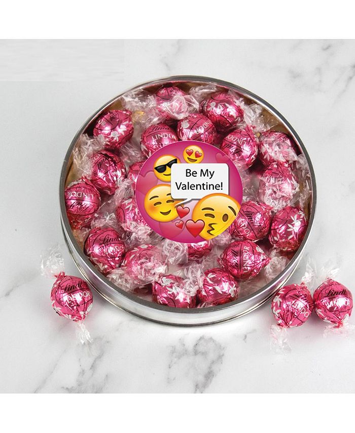 Just Candy Valentine's Day Candy Gift Tin with Chocolate Lindor