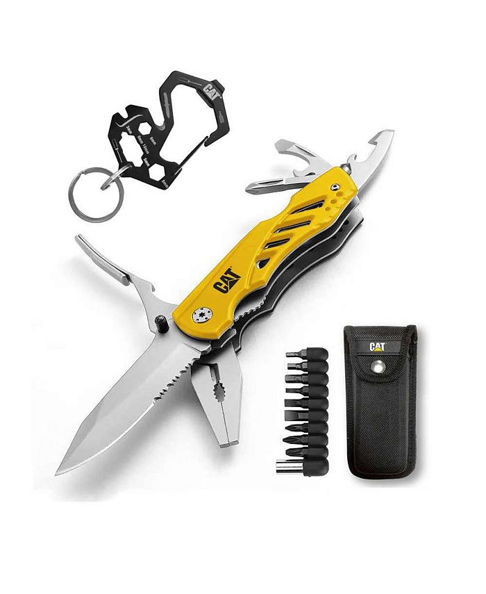 Cat 2 Piece XL Multi-Tool and Multi-Tool Key Chain with Light Gift Box Set  - Macy's in 2023