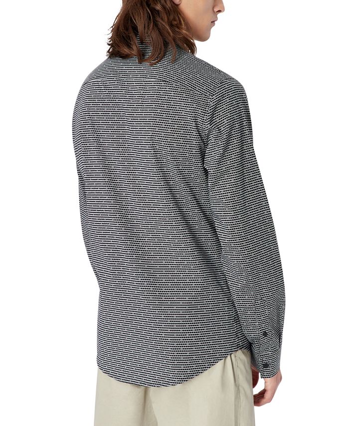A|X Armani Exchange Men's Stretch Geo-Print Button-Down Shirt & Reviews ...