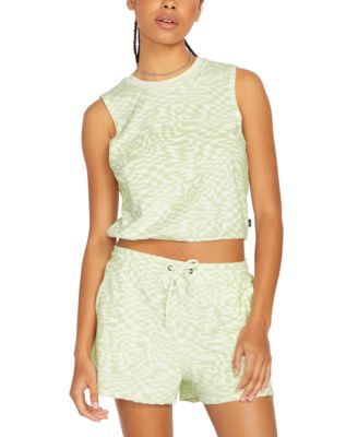 Volcom - Juniors' Lived In Terry Printed Shorts