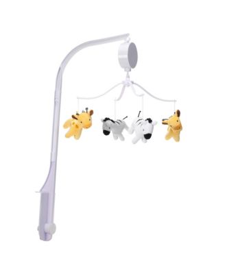 Mighty Jungle Animals Giraffe/Zebra Musical Baby Crib Mobile