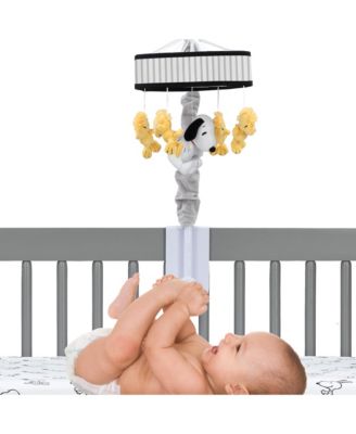 Classic Snoopy & Woodstock Musical Baby Crib Mobile Soother Toy