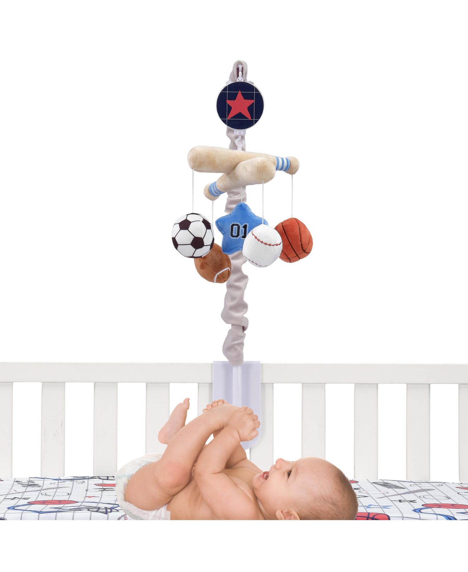 Musical Sports Theme Crib Mobile