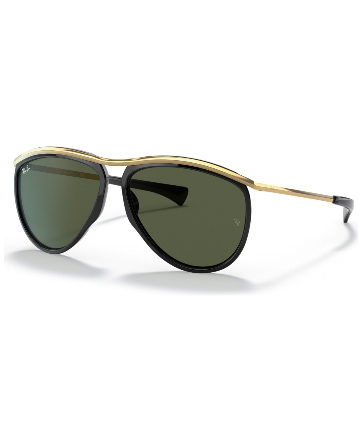 Ray Ban Olympian Aviator Sunglasses, Rb2219 59 In Black,green