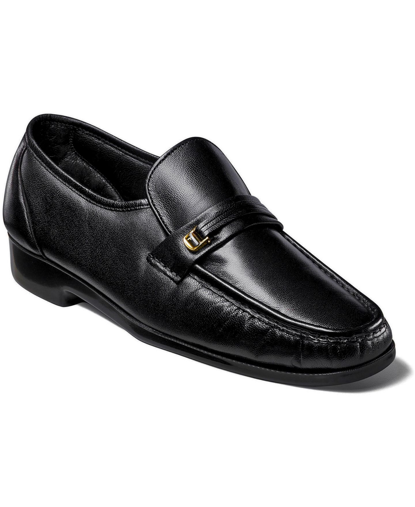 Мужские туфли Florsheim Riva Moc Toe Loafer, цвет: Чёрный — фото 1