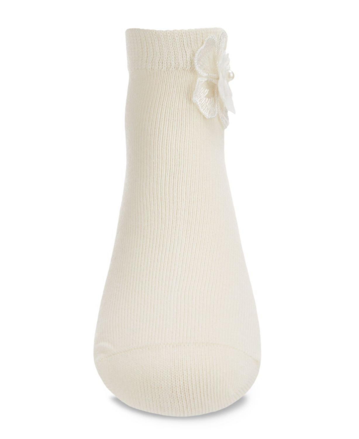 MeMoi Girls Dual Flower Cotton Blend Anklet Socks