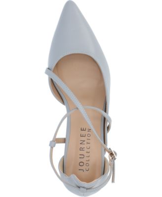 Women's Galvinn Strappy Pointed Toe Block Heel Pumps