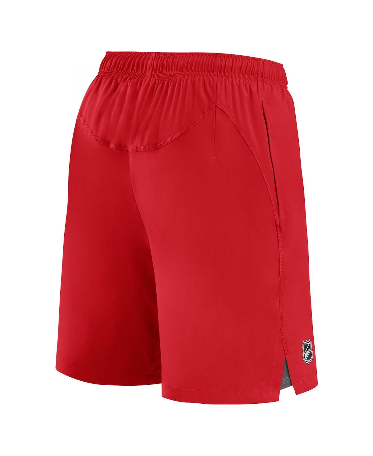 Fanatics Branded Red Calgary Flames Authentic Pro Rink Shorts In Red