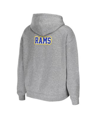 Women's Heather Gray Los Angeles Rams Plus Size Full-Zip Hoodie